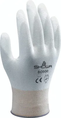 Produktbild von Showa BO500W Nahtloser Arbeitshandschuh Nylon Polyurethan allgemeine Zwecke, 8/L