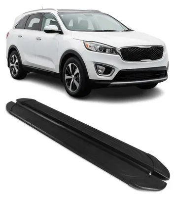 Produktbild von Trittbretter Seitenschweller für Kia Sorento 2015-2020 Aluminium Schwarz 2tlg