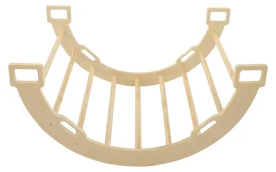 Productafbeelding van Chipolino houten klimboog 4-in-1: schommel, speeltunnel, klimladder, rustzone, bruin
