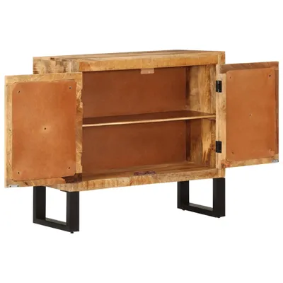 Produktbild von vidaXL Sideboard 80x30x71 cm Massives Raues Mangoholz und Metall
