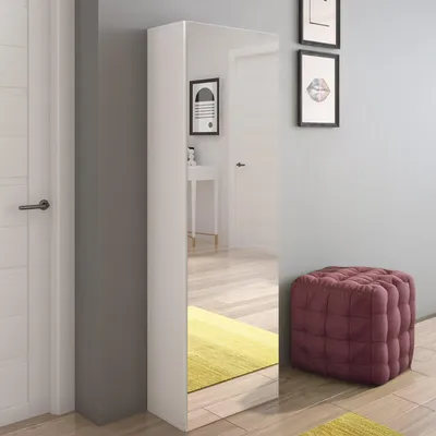 Immagine prodotto di Stazzema - Scarpiera, 51x28x160h cm Bianco, 6 Ripiani