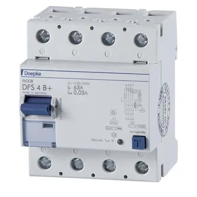 Produktbild von Doepke FI-Schalter DFS4 063-4/0,03-B+ 09144895