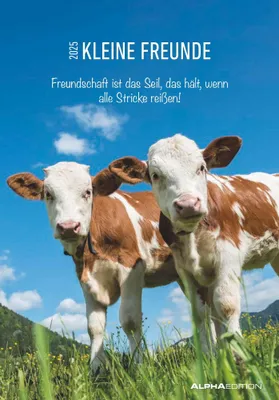 Produktbild von Kleine Freunde 2025 - Bildkalender 23,7x34 cm - Kalender mit Platz für Notizen - mit vielen Zusatzinformationen - Wandkalender - Alpha Edition