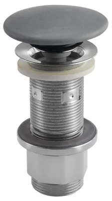 Produktbild von Sapho Waschbecken-Ablaufgarnitur 5/4", klick-klack, Beton-Stopfen, 10-80mm, Grau matt