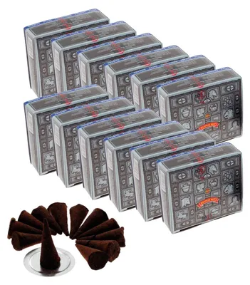 Räucherkegel Nag Champa Super Hit, 144 Stück, 12 Packungen