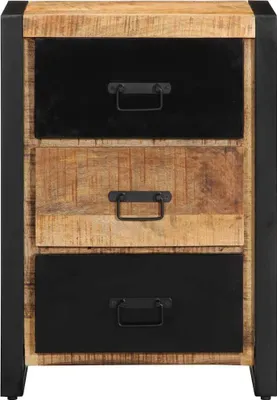 Immagine prodotto di vidaXL Cassettiera 50x35x70 cm Legno massiccio grezzo mango