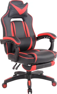 Produktbild von Bürostuhl HLO-CP47  schwarz/rot