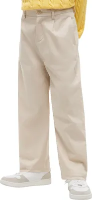 Immagine prodotto di Pantaloni chino da bambino Tommy Hilfiger, modello baggy con pieghe, vestibilità ampia, color beige (beige classico)