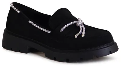 Produktbild von topschuhe24 2908 Damen Velours Halbschuhe Glitzer Plateau Slipper, Farbe:Schwarz Velours, Größe:37 EU