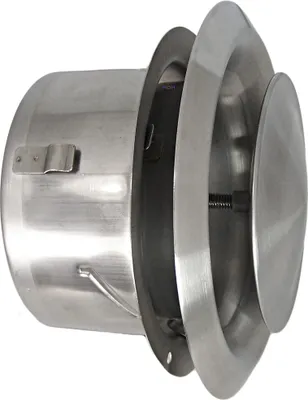 Produktbild von Edelstahl Tellerventil LG-4515 Zuluft Abluftventil DN 150 mit Einbaurahmen