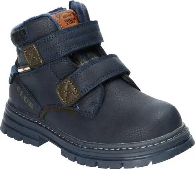 Produktbild von American Club Xd103 Kinder Winterschuhe mit Fleecefutter Klett & Reißverschluss, Winterstiefel, Winterstiefeletten, Dunkelblau 32