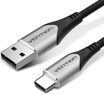 Produktbild von Vention CODHH USB Kabel USB 2.0 2 m USB A USB C Aluminium Schwarz