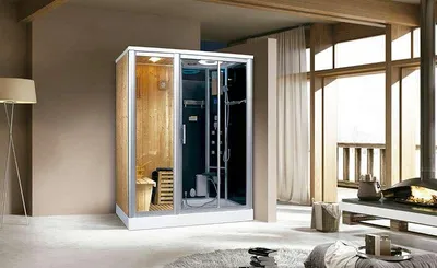 Immagine prodotto di Doccia a vapore Nevada con funzione sauna 170x100 cm