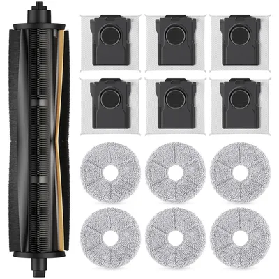 TriCut-Bürste für Dreame X40 Ultra/X30 Ultra, 1 Stück + 6 Pads + 6 Beutel