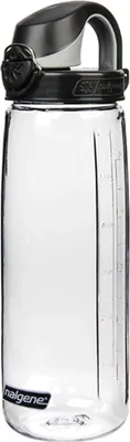 Produktbild von Nalgene Trinkflasche 'OTF', 0,65 L transparent/ schwarz