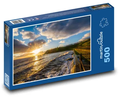 Obrázek produktu pro Puzzle 500 Východ slunce nad mořem - martinpuzzle