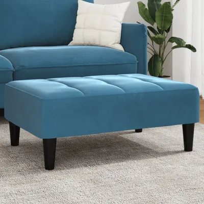 Obrázok produktu pre Podnožka modrá 77x55x31 cm zamat