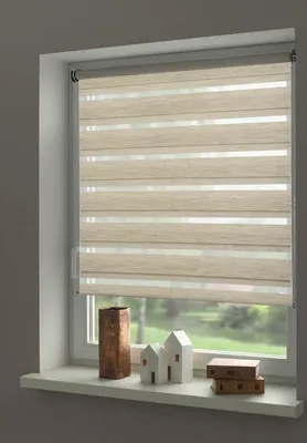 Produktbild von Gardinia Doppelrollo cappuccino melange 90x240 cm