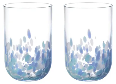 Immagine prodotto di come Villeroy & Boch Come Confetti Aqua Bicchiere da long drink 0,3 l, set da 2