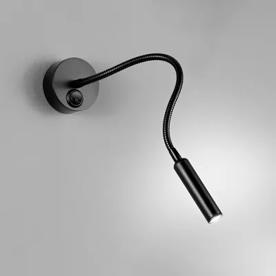 Obrázok produktu pre Minispy Black Led Moderné kovové nástenné svietidlo