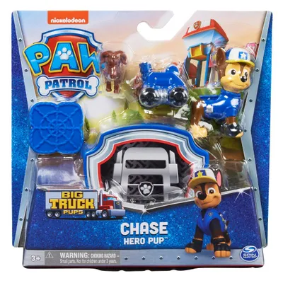 Produktbild von Spin Master Paw Patrol Big Truck Pups Hero Pups – Chase Spielset mit Hauptquartier, Clip-Drohne & Tierfreund Ziege, Mehrfarbig, 5-teilig, 3-9 Jahre, für Jungen & Mädchen, Tiere, B 203,2 mm, T 66,8 mm, H 190,5 mm