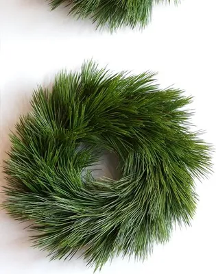 Produktbild von Fink KIEFERKRANZ, Kunstblume, Kunstfasern, Rattan, grün, L. 46 cm, B. 46 cm, H. 0.6 cm, D. 46 cm 184364