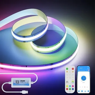 Produktbild von 5 V RGB Smart IC USB COB LED -Streifen Pixel adressierbar 3 m Farb ändern Flexible Klebeband Licht Alexa/Google Assistent Music Mode Party DIY