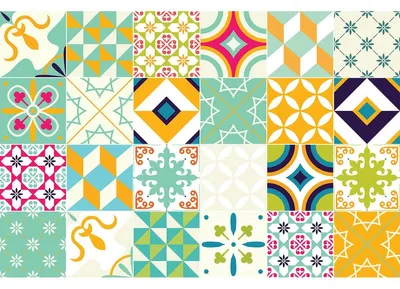 Image de Autocollants antidérapants pour sol avec film protecteur – SETTIMO TILES – 120 x 180 cm – 24 autocollants de 30 x 30 cm