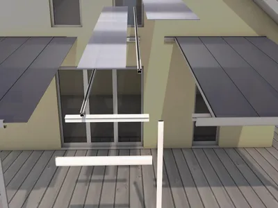 Produktbild von Erweiterungsmodul gutta Terrassenüberdachung 120 x 306 cm weiß