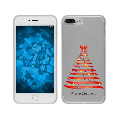 Produktbild von PhoneNatic Case kompatibel mit Apple iPhone 7 Plus / 8 Plus Silikon-Hülle X Mas Weihnachten M1