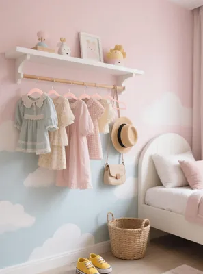 Image de Fluwelen Cintres pour enfants - 22 cintres antidérapants avec crochet pivotant à 360° 35cm (rose)