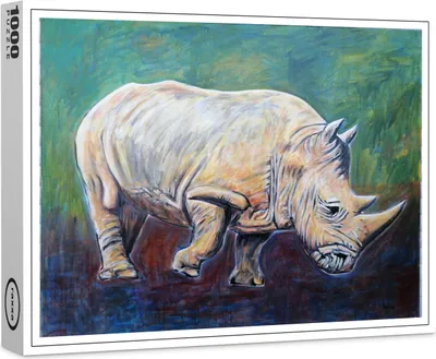 Image de puzzle raxxa Premium "Rhinocéros", 1000 pièces