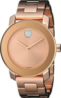 Produktbild von Movado Bold Damenuhr roségold Edelstahl stilvolle Designer Uhr
