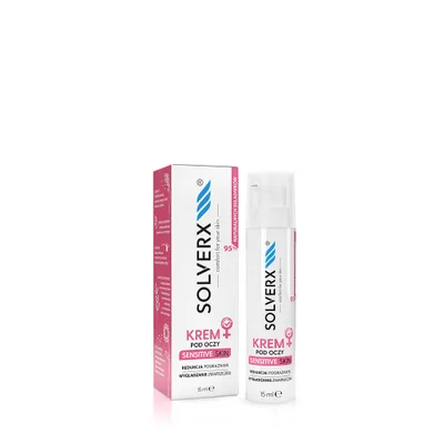 Produktbild von Solverx Sensitive Skin for Women Krem pod oczy skóra wrażliwa i naczyniowa, 15ml