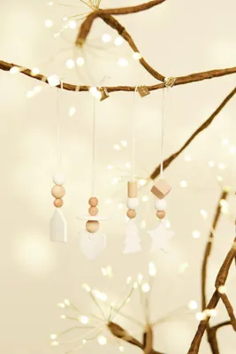 Produktbild von räder Design Weihnachtsdekoration Winterschmuck Anhänger Tanne Porzellan Weiß 15 cm