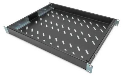 Produktbild von DIGITUS Fachboden mit variablen Befestigungsschienen zum Festeinbau in 483 mm (19")-Schränke