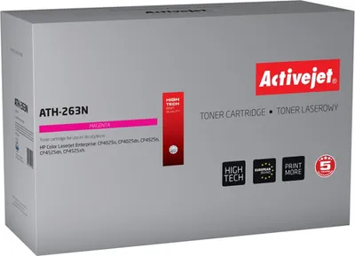 Produktbild von Activejet ATH-263N Tonerkartusche (Ersatz für HP CE263A; Höchste; 11000 pages; magenta), 11000 Seiten, Magenta, 1 Stück(e)