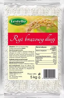 Image de Lestello Riz brun complet 5 kg