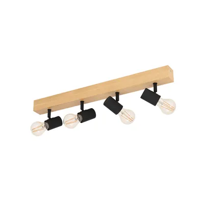 Obrázok produktu pre Spoť E27 Štvorka Dub/Čierna Eglo Townshend 3