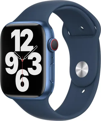 Productafbeelding van Apple Sport Band voor de Apple Watch | 44/45/46/49 mm - Maat S/M/L - Abyss Blue