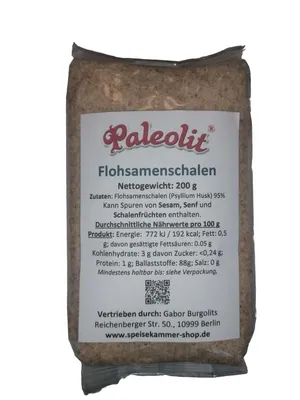 Produktbild von Paleolit Flohsamenschalen (95%) 200g / glutenfrei