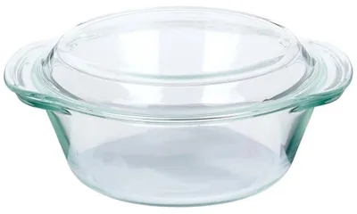 Image de Moule à gratin – Résistant à la chaleur – Avec couvercle en verre – 1,4 l + 430 ml