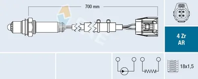 Produktbild von FAE Lambdasonde für MAZDA CX-5 (KE, GH) 75652