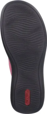 Produktbild von Rieker Damen Ballerina Sandale Leder sportlich 46377, Größe:38 EU, Farbe:Pink