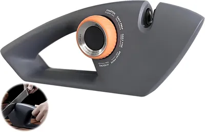 Imagen del producto de Afilador de cuchillos 5 en 1, con mango ergonómico, antideslizante, para cuchillos de cocina y tijeras