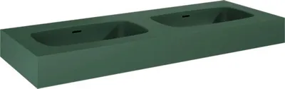 Produktbild von Jungborn Doppelwaschtisch DECEM 1210 x 460 mm forrest grün matt