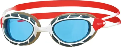 Produktbild von Zoggs - "Predator" Schwimmbrille 2024 für Herren/Damen Unisex CS2125 (Einheitsgröße) (Weiß/Rot/Blau)