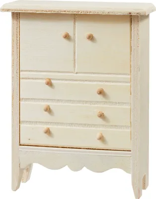 Produktbild von Miniatur Highboard, 8,8 x 3,8 x 11,1 cm, Natur