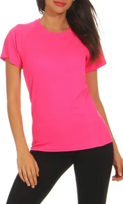 Produktbild von Mivaro Damen Sport T-Shirt atmungsaktiv schnelltrocknend Funktionsshirt aus Polyester mit Cool Dry Effekt Regular Fit