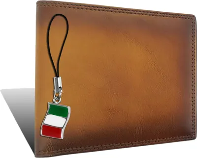 Image de Florence braun cognac Leder Portemonnaie D2OPF100C